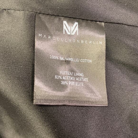 36 Orange Black White Abstract Print Cotton Slim Fit Sport Coat - Picture 7 of 10